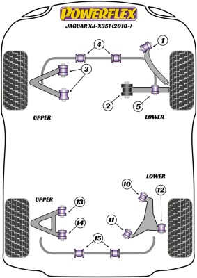 The rear lower arm outer bush (position 12) can...
