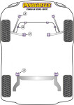 2 x Powerflex PFF80-203 PU Lager Zugstrebe Opel Corsa B...