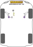 1 x Powerflex PFF46-1020 PU Lower Engine Mount Insert...