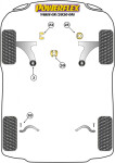 Powerflex PFF76-920 PU Lower Torque Mount Insert for Toyota Yaris GR (No.20)