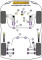 Powerflex PFF5-220 PU Lower Torque Mount for Mini R55 R56 R57 R58 R59 (Nr.20)