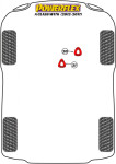 Powerflex PFF40-120 PU Buchsen Motorlagereinsatz Oben für Mercedes W176 W117 W156 (Nr.20)