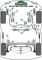 2 x Powerflex PFR85-225-25H Heritage PU Rear Anti Roll Bar Inner Bush 25mm Eibach for VAG (No.8/25)