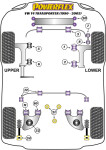 4 x Powerflex PFR85-1132-8-4 PU Federunterlage 8mm...