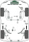 2 x Powerflex PFR5-315H obere PU Buchse für Pendelstütze hinten BMW e28 e30 e36 (Nr.15)