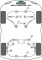 2 x Powerflex PFF5-310-23H Front Anti Roll Bar Mounting 23mm for BMW Z3 E36 E34 E32 e36 compact