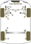 4 x Powerflex PFF3-203BLK PU Lager obere Querlenker Audi A4 B5 B6 B7 B8 A5 A6 C5 VW Passat B5 (No.3)