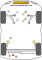 4 x Powerflex PFF80-1404 PU Buchsen Achsschenkel Gabel Vorn für Opel Astra J GTC (No.4)