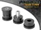 2 x Powerflex PFF3-501BLK Front Wishbone Front Bush, Cast Arm, 45mm OD Audi TT 8N S3 8L VW Golf 4 4Motion (No.1)