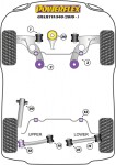 2 x Powerflex PFR1-1010 PU Buchse Längslenker hinten für Alfa Romeo Giulietta 940 (No.10)