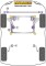 2 x Powerflex PFF88-1001 vordere PU Buchsen Querlenker Vorderachse für Volvo XC90 (No.1)