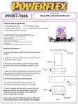 4 x Powerflex PFR57-1508 Rear Upper Link Arm Outer Bush Porsche 911 (996 / 997) to 2006
