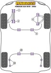 4  x Powerflex PFF57-705 Front Upper Arm Bush Porsche 928 (No.4)