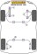 4  x Powerflex PFF57-705 Front Upper Arm Bush Porsche 928 (No.4)