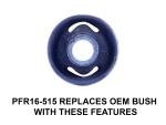 Powerflex PFR16-515 obere PU Buchsen oben für Stoßdämpfer für Fiat 500 312 (No.15)